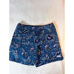 Vineyard Vines Island Map Chappy Swim Trunks Shorts Large Preppy Coastal Palm
